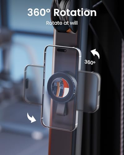 Revolutionize Your Mobile Experience with the Mii KARE Iron Grip Slim Magnetic Phone Holder – Dual Grip Technology for Ultimate Stability | Versatile Magnetic & Suction Phone Mount for Gym, Shower, Kitchen | Universal Compatibility with i Phone 16 Pro Max, 15, 14, 13, 12 | Effortless Hands-Free Operation & 360-Degree Viewing Angles for Convenience on the Go