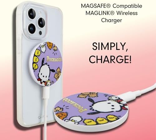 Sonix x Sanrio Hello Kitty & Care Bears Magnetic Mag Safe Charger for i Phone 12-16 Series | 6.5 ft USB-C Fast Wireless Charging Cable | Stylish, Playful, and Efficient Power Solution for Your Device