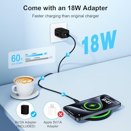 Ultra-Fast 15 W Wireless Charging Pad with 18 W Quick Charger Block – All-in-One Qi-Enabled Power Solution for Samsung Galaxy S25 Edge Ultra, Z Fold 6, Flip 6, S24, S23, S22, S21, S20 – Effortless, High-Speed Charging with Smart Protection and Non-Slip Design for Home or Office Use