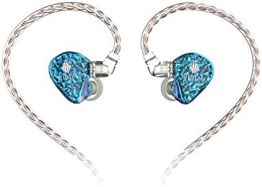 MS1-Galaxy High-Performance Gaming Earbuds with Dual Magnetic Drivers – Wired In-Ear Monitors Featuring 3.5 mm Compatibility, Inline Control, and Durable 0.78 mm 2 Pin Cable – Transparent Design for Enhanced Aesthetics and Audio Clarity