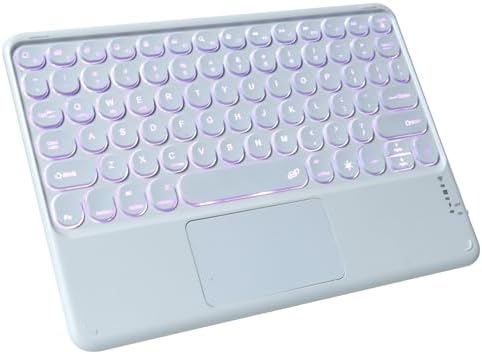 Compact Bluetooth Keyboard for On-the-Go Typing | Rechargeable 10-Inch Wireless Keyboard for Android, i OS & Windows Devices | Sleek, Lightweight Design for Effortless Portability | Perfect for Tablets & Smartphones | Enhance Your Mobile Productivity with Quiet Typing Experience