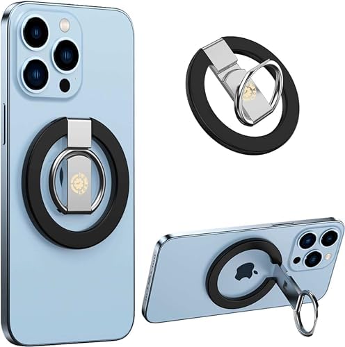 Innovative Purple Foldable Magnetic Finger Loop Kickstand – Ultra-Durable Non-Slip Ring Holder for Smartphones with 360-Degree Rotation, Ergonomic Comfort, and Universal Compatibility for i Phones and More