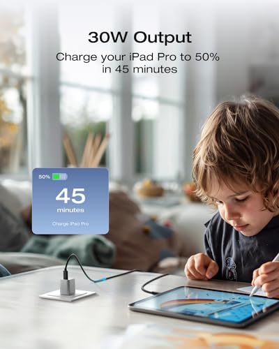 EF ECOFLOW 20 W Ga N USB-C Fast Charger – Ultra-Compact Power Block for i Phone 15/14/13, Galaxy, i Pad – Rapid Charging with Safety Features & Durable Cable – Perfect for On-the-Go Use and Everyday Efficiency