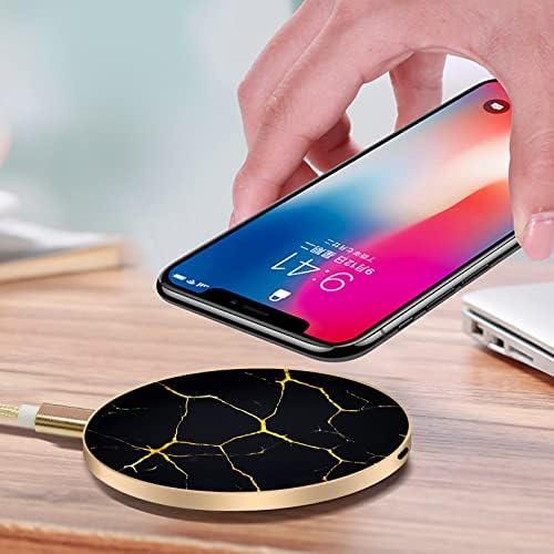 Omio Marble Wireless Fast Charging Pad – Luxurious Qi Charger for i Phone 16 Pro Max/15/14/13 & Galaxy Z Flip 6/Z Fold 6/S24 Ultra/S23 – Ultra-Fast Power Delivery with Sophisticated Marble Finish, Universal Compatibility for All Qi-Enabled Devices – Elevate Your Charging Experience Today
