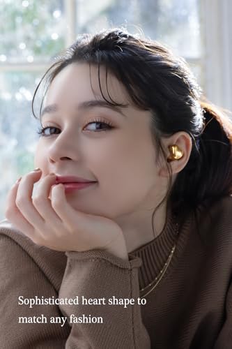Chic Heart-Shaped Wireless Earbuds for Small Ears – AVIOT TE-I3 with Bluetooth 5.3, 23-Hour Playtime, IPX4 Waterproof Protection, Multipoint Connectivity, Ambient Sound Awareness, and Built-in Mic for Clear Communication – Ideal for Commuters and Fitness Enthusiasts