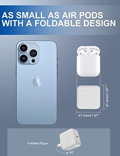 High-Speed 65 W USB-C Ga N Charger Cube with Foldable Plug – PD Power Delivery Fast Charging Block for i Phone, i Pad, Mac Book Pro, Galaxy, Pixel & More – Compact, Lightweight & Durable Travel-Friendly Design with Included USB-C Cable
