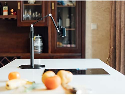 Ultimate Ergonomic Multi-Angle Phone Stand – Adjustable Holder for 3.5-11″ Devices, Ideal for Video Calls, Streaming, and Creative Recording – Lightweight, Portable Black Design for Enhanced Stability and Comfort