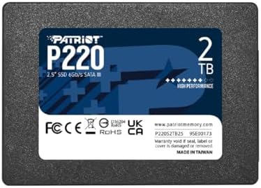 Patriot Memory P220 128 GB SATA III 2.5″ Internal SSD – Blazing Fast Solid State Drive for Enhanced Performance & Reliability – Upgrade Your Storage Today!