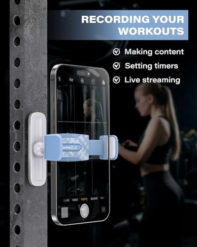 APPS2 Car Gym Magnetic Phone Holder – 360-Degree Adjustable Mount for Smartphones (4.7-6.5″) – Durable Alloy Base & Joint – Sleek Design for Enhanced Safety & Convenience on the Road – Optimal Viewing Angles for Navigation & Hands-Free Calls – Reliable Magnetic Grip for Secure Smartphone Support – Compact Gym Phone Accessory for Easy Installation & Use – Elevate Your Driving Experience with Robust Performance & Stylish Aesthetics