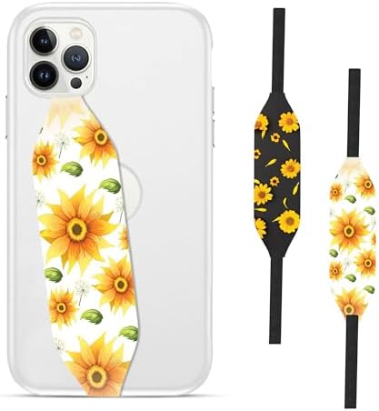 Customizable Reversible Phone Grip Strap – Pack of 2 Anti-Slip Finger Holders for Secure Mobile Handling, Wireless Charging Compatibility, and Detachable Design for Enhanced i Phone Use and Comfort, Elevate Your Style and Functionality