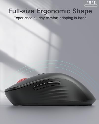 Experience Seamless Precision with the SM66 Green Silent Dual Mode Wireless Mouse – Ergonomic, Rechargeable, and Adjustable DPI Up to 4800 for Ultimate Flexibility in Bluetooth & Wireless Connectivity!