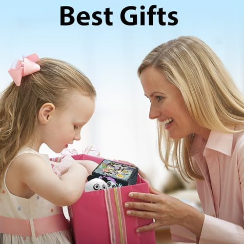 Panda-Themed Kids Bluetooth 5.3 Wireless Earbuds – Lightweight, IPX6 Waterproof, and 85 d B Volume Limiting for Safe Listening – Built-in Mic for Hands-Free Calls, Perfect for School, Travel, and Play – Durable Noise Cancelling Design for Young Audio Enthusiasts