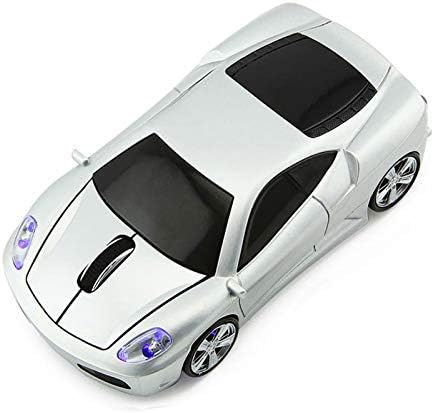 Rev Up Your Productivity with the CHUYI Sports Car Shaped Wireless Mouse – 1600 DPI, Cordless Optical Design for Effortless Use at Home, School, or Office, Perfect Gift for Tech Enthusiasts (Vibrant Blue)