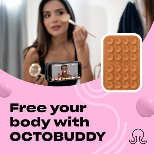 Ultimate Stability Turquoise Silicone Suction Phone Holder – Hands-Free Mount for i Phone & Android – Compact 2.6″ x 3.9″ Design – Elevate Your Selfies and Videos with Superior Grip and Versatile Functionality – Essential Content Creation Accessory for Effortless Capturing and Live Streaming