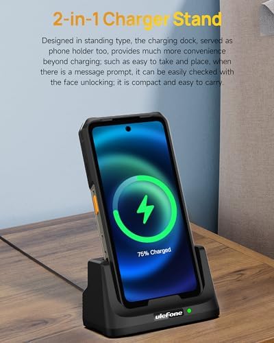 Ulefone Armor 26 Ultra Wireless Charging Dock – 33 W Fast Charge Station for Optimal Device Compatibility, Sleek Design with Non-Slip Surface, Ideal Desk Holder for Effortless Charging