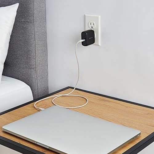 Amazon Basics 65 W Ga N USB-C Wall Charger – High-Speed Power Delivery Adapter for Laptops, Tablets & Smartphones, Compact & Foldable Design for Ultimate Portability, Efficient Charging Solution in Sleek Black Finish