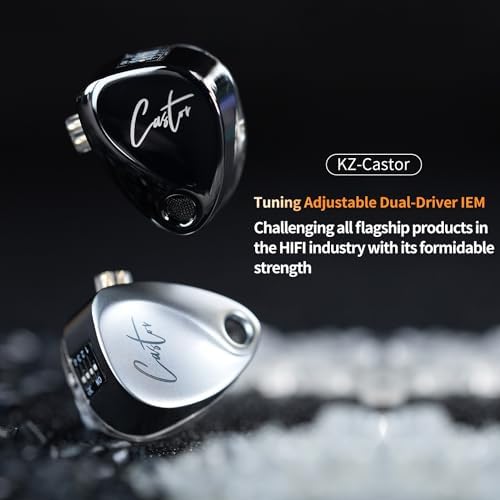 KZ ZSN Pro Hybrid In-Ear Earbud Headphones – High-Fidelity Audio with Dynamic Driver & Balanced Armature, Stylish Metal Faceplate, Detachable Cable for Custom Connectivity – Perfect for i Phone & Android Use, Ideal for Fitness & Everyday Listening (Blue, No Mic)