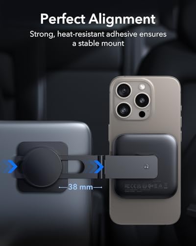 Revolutionize Your Drive with the ESR Qi2 15 W Mag Safe Car Mount Charger – Effortless Fast Wireless Charging for i Phone 12-16 & S25, Secure Magnetic Hold for Dashboard/Windshield, Stylish Black Design, Ultimate Convenience and Enhanced Compatibility