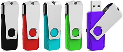 Maximize Your Data Storage with the Aiibe 5 Pack of 64 GB USB Flash Drives – Versatile Multi-Color Thumb Drives with LED Indicators for Easy Access and Enhanced Speed, Perfect for Students and Professionals Alike!