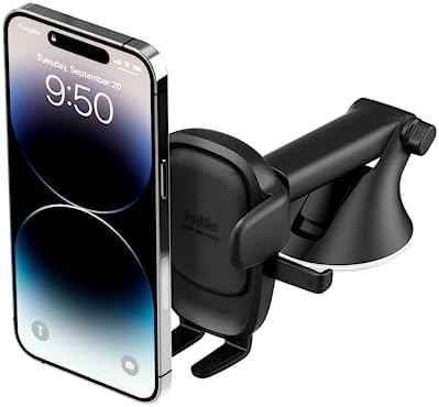 i Ottie Easy One Touch Signature CD Slot Car Phone Holder – Universal Smartphone Mount for i Phone, Google, Samsung, and More – Enhanced Stability, 360-Degree Viewing Angles, Quick One-Touch Access for Safe Driving