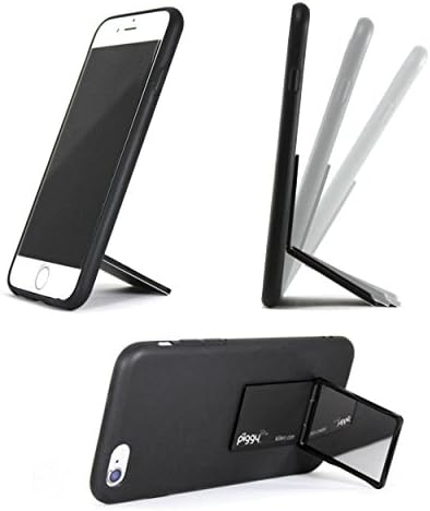 Sleek Adjustable Phone Holder with Built-In Compact Mirror – Versatile Magnetic Car Mount Stand for Effortless Hands-Free Use and Enhanced Viewing Angles, Ideal for On-the-Go Lifestyle in Classic Black