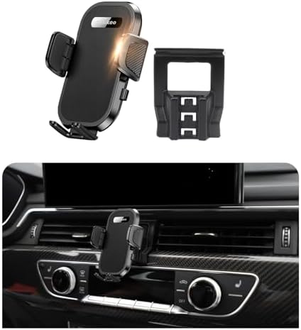 Audi-Specific Adjustable Smartphone Mount for A4, A5, S4, S5, RS4, RS5 & Allroad (2009-2016) – Secure 4-7 Inch Phone Holder with Effortless Installation and Enhanced Stability for Optimal Hands-Free Navigation and Communication
