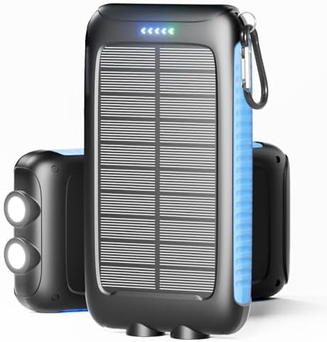 Ultimate 49800 m Ah Solar Power Bank – Rapid Charge Portable Charger with Dual USB & Type-C Ports, Waterproof & Rugged Design for Outdoor Expeditions, Enhanced Safety Features for All Devices