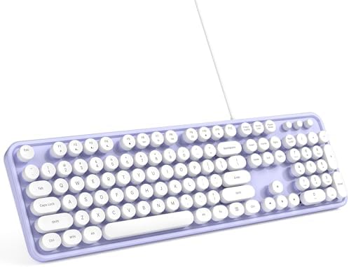 Illuminate Your Workspace with the Large Print Backlit Keyboard – Ergonomic USB Wired Multimedia Keyboard with Rainbow LED Lighting for Enhanced Comfort and Visibility on Windows PCs & Laptops