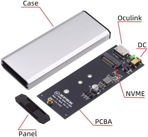 Elevate Your Computing Power: Cablecc SFF-8612 Oculink to M.2 NVMe PCIe SSD Enclosure Adapter for 2280 SSDs – Ultimate Speed and Compatibility Upgrade for Your Mainboard