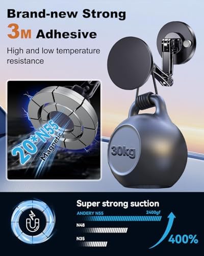 Transform Your Driving Dynamics with the Ultimate Magnetic Phone Mount: Engineered for Dual Arms Stability & 360° Viewing Flexibility – Universal Adhesive Base for Versatile Car Dashboard, Desktop, or Wall Use – Perfectly Compatible with i Phone 16/15 & All Smartphone Models – Enhance Convenience & Prioritize Safety on the Road
