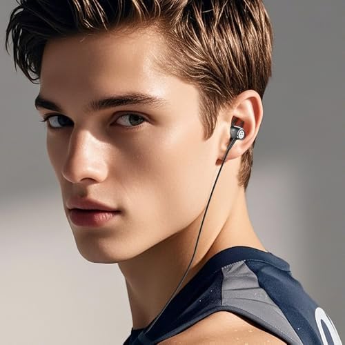 Transform Your Listening Journey with High-Performance In-Ear Wired Earbuds: Exceptional Deep Bass, Crystal Clear HD Sound, Advanced Noise Isolation, Ergonomic Design for Comfort, Versatile 3.5 mm Jack Compatibility, Integrated Microphone for Seamless Communication, Ideal for Music Lovers and Gamers Alike