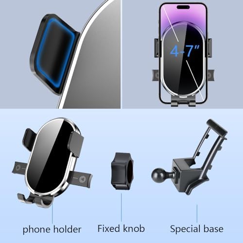 Premium Car Phone Holder for Honda Accord 2008-2012 EX-L V6 – Enhanced 360-Degree Rotation Dashboard Mount with Bar Display for Optimal Navigation and Hands-Free Convenience – Stylish Automotive Accessory for Seamless Integration and Easy Installation