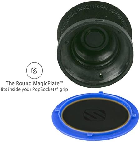 Scosche Magic Mount Pro Suction Cup Phone Holder – 2-Pack Magnetic Car Dashboard & Windshield Mount for i Phone, Galaxy & Android Smartphones – Enhanced Stability, 360-Degree Rotation & Sleek Black/Silver Design for Optimal Accessibility & Safety