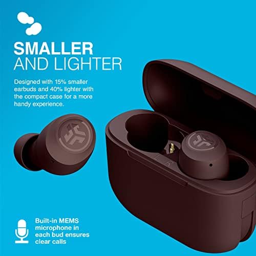 JLab Go Air Tones+ True Wireless Earbuds – Ultimate Bluetooth Audio Experience with 32+ Hours Playtime, Effortless Auto Pairing, Customizable EQ3 Sound Profiles, and Touch Control Functionality in Chic Earthtone Design – Ideal for Active Lifestyles and All-Day Wear Comfort