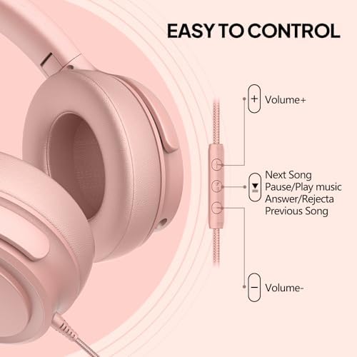 Experience Ultimate Sound Clarity with Stylish Purple USB C Wired Over-Ear Headphones – Immerse Yourself in Exceptional Hi-Fi Stereo Audio and Advanced Noise Isolation for Unmatched Comfort, Ideal for Music Aficionados and Professionals, Fully Compatible with USB C Devices