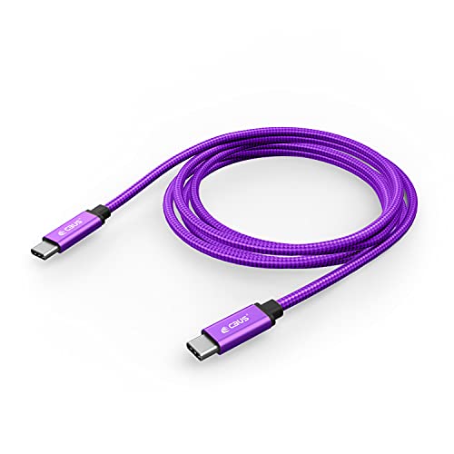 CBUS 10 ft USB-C to C Fast Charging Cable – Heavy-Duty Braided Cord for i Phone 16/15/Pro/Max/Plus & Android Devices – Superior Durability & Super Speed USB-C Charger in Stylish Purple – Unmatched Flexibility for Home & Travel Use