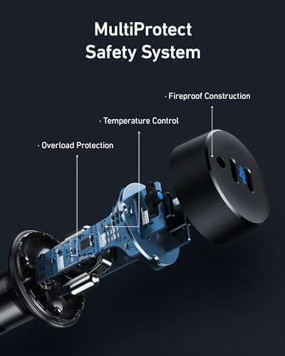 Anker 40 W Dual-Port USB C Car Charger – Rapid Power IQ 3.0 Adapter for i Phone 16, Galaxy S22/S20/S10, Google Pixel, i Pad – Compact and Efficient On-the-Go Charging Solution for Multiple Devices