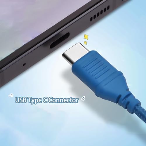 Vibrant Blue Kids Bluetooth Headphones with LED Lights – Safe Volume Limiter (85/94 d B) for Ear Protection – Fast USB Type C Charging – Comfortable On-Ear Design for School & Travel – Integrated Microphone for Clear Online Communication – Perfect for Boys & Girls