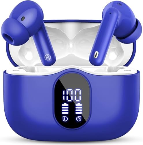 Elevate Your Audio Experience with Rose Gold Wireless Earbuds – Bluetooth 5.4 Connectivity, IP7 Waterproof Protection, and 36-Hour Playtime – Perfect for Active Lifestyles, Sports, and Seamless Communication – Stylish Comfort and Superior Noise-Cancellation for Uninterrupted Listening