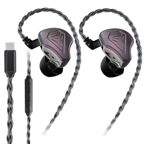 Elevate Your Audio Experience with FAAEAL Hybrid IEM Earphones – Premium Hi-Fi Wired In-Ear Monitors Featuring Advanced Composite Diaphragm Technology, Durable CNC Metal Design, and Detachable QDC-2 PIN Cable for Audiophiles and Musicians Seeking Ultimate Sound Clarity and Personalization