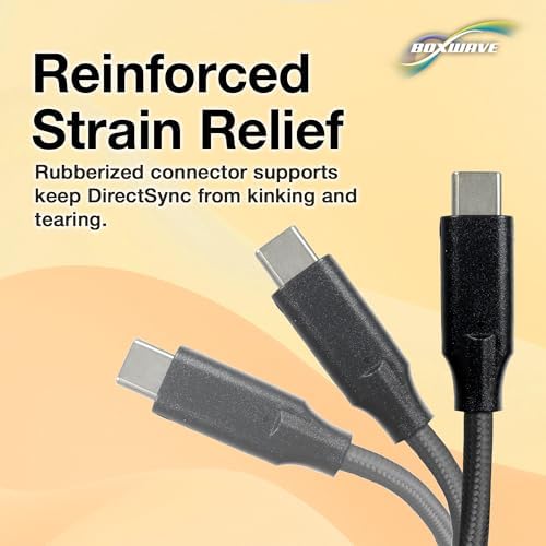 High-Performance Box Wave USB-C to USB-C Cable for Dell P1424 H – 3 ft Fast Charging and 10 Gbps Data Transfer, Premium Braided Design, Power Delivery Up to 100 W, Lightweight & Travel-Friendly for Professionals & Tech Enthusiasts