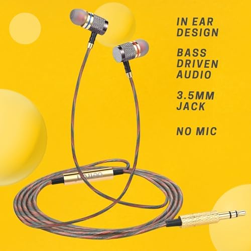 Elevate Your Audio Experience with Betron YSM1000 Wired Earphones – Noise Isolating Earbuds with Tangle-Free Cable and 3.5 mm Jack Compatibility for i Phone and More – Lightweight Comfort for Extended Use and Unmatched Sound Quality