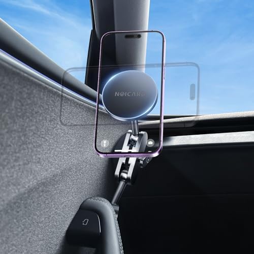Magnetic Tesla Phone Mount for Model Y & Model 3 – Effortless Door-Install Holder for i Phone 16/15/14/13/12, Enhanced Stability & Compatibility with Mag-Safe Technology, Ideal Tesla Accessories for a Safer Driving Experience
