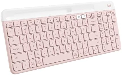 Logitech K585 Slim Multi-Device Wireless Keyboard – Ergonomic, Compact Design with Integrated Cradle for Seamless Device Switching – Bluetooth & USB Receiver Compatible – Ideal for Laptops, Tablets, and Smartphones – 24-Month Battery Life – Perfect Companion for Home, Office, and Travel – Versatile Typing Experience for Windows & Mac Users – Enhance Your Productivity Today!
