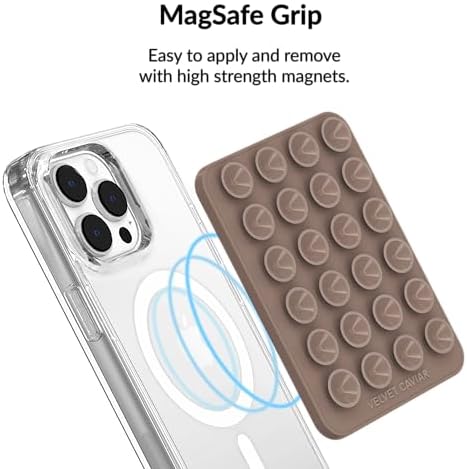 Transform Your Mobile Interaction with the VELVET CAVIAR Mag Safe Suction Cup Phone Case Mount – Superior Silicone Grip for Effortless Selfies and Secure Navigation. Featuring an Elegant Nude Beige Finish, This Premium Phone Accessory Ensures Stability for Streaming and Video Calls. Experience Unmatched Convenience with a Durable, Easy-to-Clean Design Perfect for On-the-Go Lifestyles. Ideal for Enhanced Usability, This Innovative Mount Keeps Your Device Within Arm’s Reach While Elevating Your Everyday Tasks with Style.