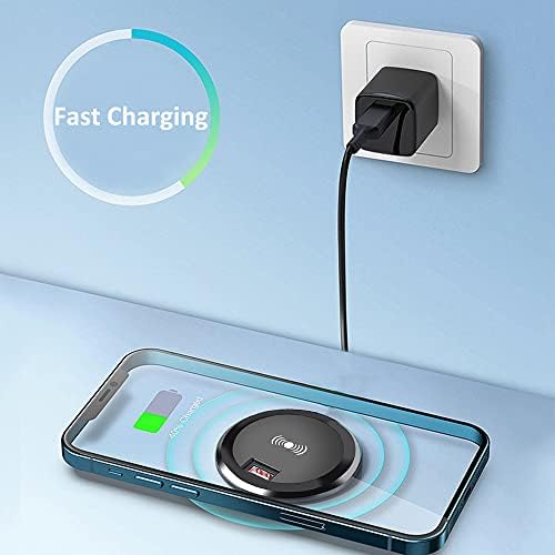 Revolutionize Your Charging Routine with the hopopower 15 W Fast Wireless Charging Station Pad – Sleek, High-Speed Power Solution for i Phone and Galaxy Devices, Featuring Anti-Slip Design and LED Status Indicator for Effortless Use and Safety