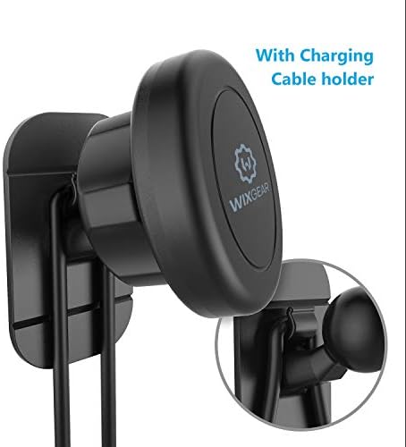 Wix Gear Magnetic Dashboard Mount – Ultra-Secure Stick-On Car Holder for Smartphones & Mini Tablets with Swift-Snap Technology for Effortless One-Hand Operation, Enhanced Stability & Versatile Compatibility for Safe Driving Experience