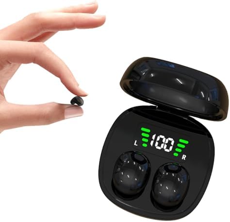 Invisible Wireless Bluetooth Mini Earbuds for Small Ear Canals – Ultra-Discreet Design, Seamless Connectivity, and Superior Sound Quality – Ideal for Professionals and Students Seeking a Stealthy Audio Solution