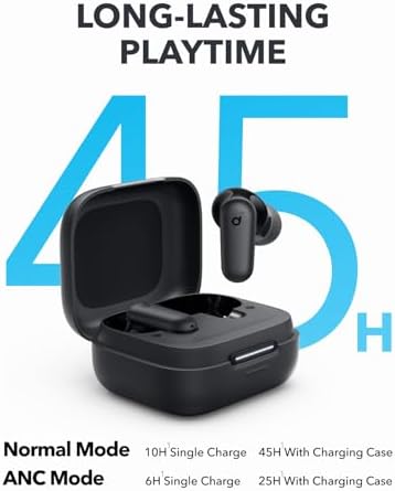 Anker Soundcore P30 i Noise Cancelling Bluetooth 5.4 Earbuds – Immersive Deep Bass with 45-Hour Playtime, IP54 Waterproof Design, and Multi-Functional Charging Case for Active Users – Ultimate Audio Experience on the Go