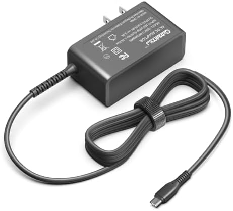 High-Performance 27 W USB-C Charger with Cable for DJI Osmo Action 4, eero 6 Wi-Fi Systems, and Yaber Jump Starters – Reliable, Durable Power Solution for Ultimate Charging Efficiency on the Go